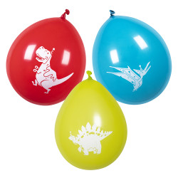 Latexové balónky 6 ks motiv dinosaurus